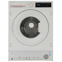 Lave-linge intégrable 8kg 1400 tours/min - ESNIB8141WD - SHARP