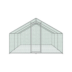 Avis Bcelec RA-362 Poulailler d'extérieur 3x6x2m, enclos grillagé pour poules, volaille, structure en acier galvanisé 25x0.65mm