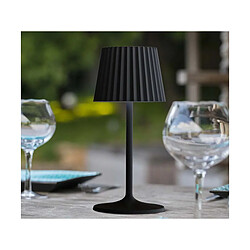 Lampe de table sans fil ABBY BLACK - 190 lumens - Ø 10 x H 38 cm - LUMISKY