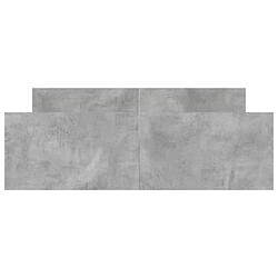 Acheter Maison Chic Lit adulte - Cadre de lit tête de lit et pied de lit,Structure du lit Contemporain pour chambre gris béton 135x190 cm -MN99042