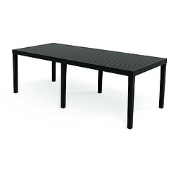 Alter Table d'extérieur Susa, Table à manger rectangulaire extensible, Table de jardin extensible, 100% Made in Italy, Cm 150x90h72, Anthracite