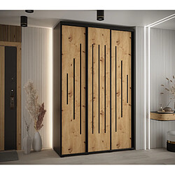 Abiks Meble Armoire Davos 12 À Portes Coulissantes 235,2/160/45 3 Portes