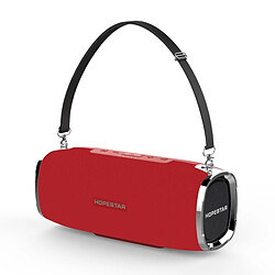 Wewoo Enceinte Bluetooth étanche rouge Mini Portable Sans Fil Haut-Parleur, Micro Intégré, Soutien AUX / Main Appel Gratuit / FM / TF