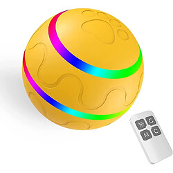 Smart Ball pour chiens - Balles auto-mobiles pour grands chiens - Boule interactive pour chiot Pet Rolling automatique avec lumière LED