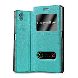 Cadorabo Coque Sony Xperia Z5 PREMIUM Etui en Turquoise