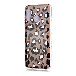 Coque en TPU motif marbre or rose imd motif léopard pour votre Samsung Galaxy A20e