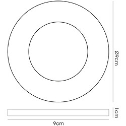 Avis Inspired Downlight encastré avec jante ronde peu profonde uniquement noir, nécessite 100035310 pour compléter l'article