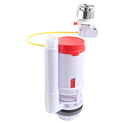 Somatherm For You Mécanisme à câble pour WC double chasse 3/6 litres - Bouton poussoir chromé