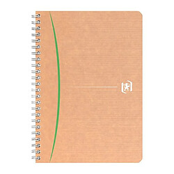 Cahier recyclé spirale Oxford Touareg A5 14,8 x 21 cm petits carreaux 100 pages - Lot de 5 pas cher