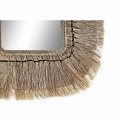 Miroir mural DKD Home Decor Verre Naturel Jute (50 x 2 x 60 cm)