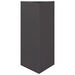 Acheter vidaXL Jardinières 2 pcs noir triangulaire 40x34,5x70 cm acier