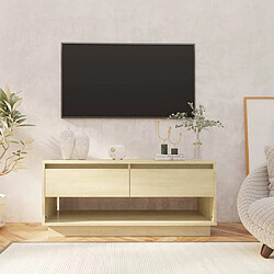 Maison Chic Meuble TV scandinave - Banc TV pour salon Chêne sonoma 102x41x44 cm Aggloméré -MN94086