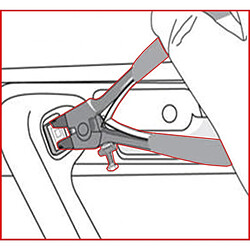 KS TOOLS 115.1305 Pince pour rétroviseur extérieur