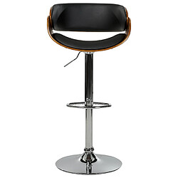 Acheter Beliani Tabouret de bar Cuir PU Noir BAKU