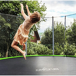 Jump4Fun Trampoline de jardin ø244 cm- 8FT- Filet intérieur, Matelas de protection et Echelle pas cher