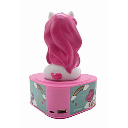 Lexibook Enceinte Bluetooth avec figurine lumineuse Licorne