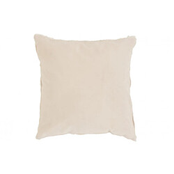 Dansmamaison Coussin Bord Court Coton/Lin Blanc