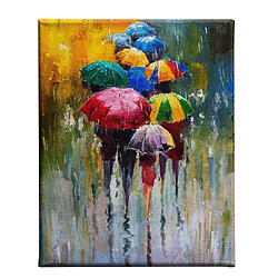 EPIKASA Impression sur Toile Sous la Pluie 1, Multicouleur, Polyester, 45x3x70 cm