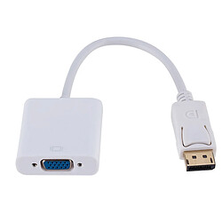 Wewoo Display Port Male to VGA Female ConverterLongueur 20cm Blanc