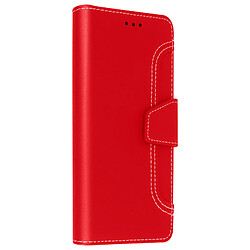 Avizar Housse Galaxy A52 et A52s Étui Folio Portefeuille Fonction Support rouge