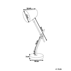 Avis Beliani Lampe à poser HORTON Métal Noir