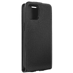 Avizar Étui pour iPhone 15 Clapet Vertical avec Porte-carte Noir