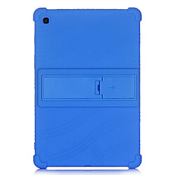 Coque en silicone Souple avec béquille bleu pour votre Samsung Galaxy Tab S5e SM-T720