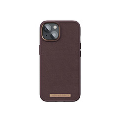 Avis NJORD Coque pour iPhone 14 en Cuir Véritable Marron foncé