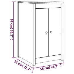 vidaXL Armoire de cuisine d'extérieur bois de pin massif pas cher