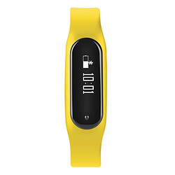 Avis Wewoo Bracelet connecté jaune 0,69 pouces OLED Bluetooth Smart Display, moniteur de fréquence cardiaque de / Podomètre / Appels Rappel / de sommeil / sédentaire / Alarme / Anti-perte, Compatible avec Android et iOS Téléphones