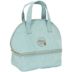 The Home Deco Factory Sac fraicheur double compartiment Lady Boss bleu.