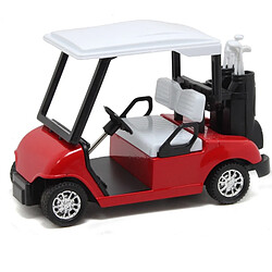 Universal Chariot de golf électro-pneumatique de cour graduée 1/20 en alliage moulé sous pression pour retirer le modèle de voiture écologique Série de cadeaux pour enfants | Chariot jouet moulé sous pression (rouge)