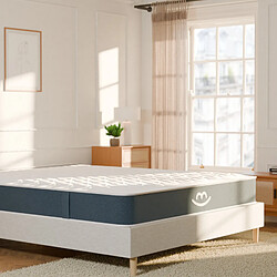 Morphea France Matelas Hybride 120x190x22cm MILA - Mousse avec Ressorts Ensachés - soutien mi-ferme - Morphea