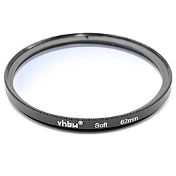 vhbw Diffuseur de flou artistique Filtre à effet 62mm pour appareils photo numériques, reflex p.ex. de Canon, Nikon, Olympus, Panasonic, Sony