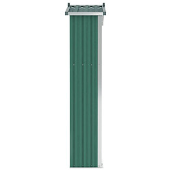 Acheter Helloshop26 Abri de jardin cabane cabanon maison de stockage remise extérieur hangar outils robuste 116 x 45 x 175 cm acier galvanisé vert 02_0022343