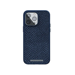 Avis NJORD Coque pour iPhone 14 Pro Max MagSafe en Cuir de Saumon Bleu