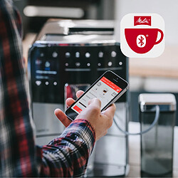 Machine à café automatique Melitta CAFFEO Barista TS Smart avec buse vapeur Cappuccino 15 bar argentée pas cher