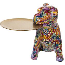 Figurine Décorative Alexandra House Living Multicouleur Plastique Chien 21 x 27 x 29 cm Plateau