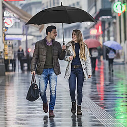 BESTA Parapluie de Golf Automatique - Grand Parapluie à Bâton de 153 cm, Parapluie de Golf pour Homme, Usage Familial, Tempête Robuste, Protégé par Double Cap avec Ouverture au Vent pas cher