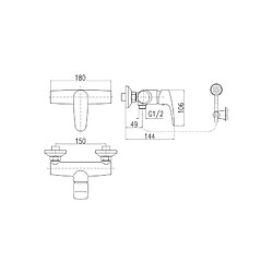 Avis Rav Mitigeur de douche AMUR en chrome