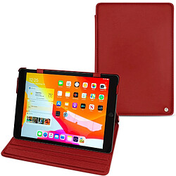 Housse cuir Apple iPad 10.2' - Rabat horizontal - Rouge ( Nappa - Pantone #d50032 ) - NOREVE