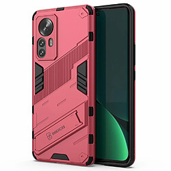 Coque en TPU antichoc avec béquille rose pour votre Xiaomi 12 Pro 5G