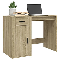 Avis vidaXL Bureau Chêne sonoma 100x49x75 cm Bois d'ingénierie