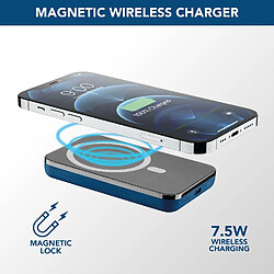 Acheter SANAG | Wireless Power Bank Mag 5000 | Chargeur Portable Compatible Avec Écosystème Mag Safe – Capacité 5000 Mah – Charge Sans Fil 7,5 W – 1 X Usb-C 18 W – Pour Iphone 12 Et Ultérieurs - Bleue