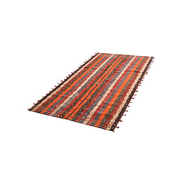 Vidal Tapis de laine 283x146 orange Jajim