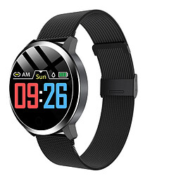 Chrono Montre Connectée pour Femmes Homme Sport Avec IP67 Etanche Multifonction Podomètre pour iOS Android-Noir