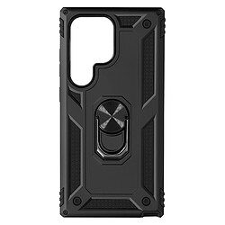 Avizar Coque pour Samsung Galaxy S24 Ultra Hybride Bague Support Magnétique Noir