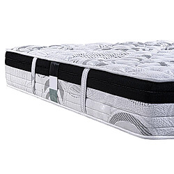 Avis Visiodirect Matelas réversible VALENCIA 160x200 cm, en mousse haute densité, ferme, indépendance du couchage, face été/hiver, épaisseur 26 cm