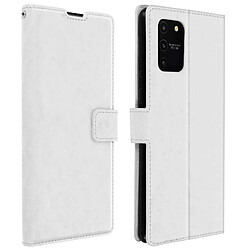 Avizar Housse Samsung Galaxy S10 Lite Porte-carte Fonction Support Vintage blanc