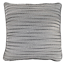 Coussin avec Rembourrage ZigZag Breda Kuatéh Noir et Blanc 60x60 cm